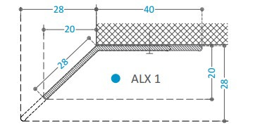 Sufit napinany - profil aluminiowy SLIM - konstrukcja